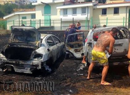 Адът слезна на земята в Сарафово, ето какво остана след пожара (СНИМКИ)