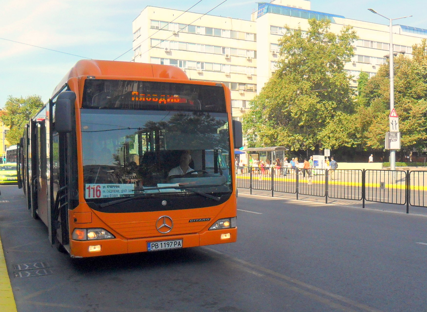 Автобус 116 с променен маршрут поради затваряне на улица