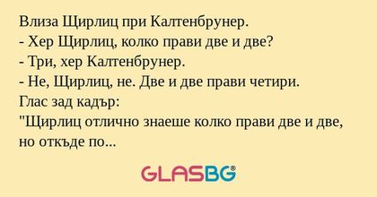Влиза Щирлиц при Калтенбрунер...