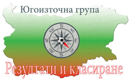 Югоизточна В група, XIV кръг, резултати и класиране