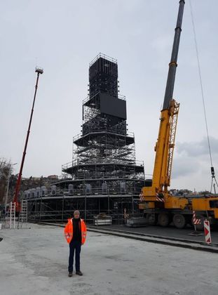Пловдив: Изградена е металната конструкция на 30-метровата сцена за откриването на Пловдив – Европейска столица на културата