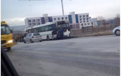 Автобус в Асеновград се запали в движение
