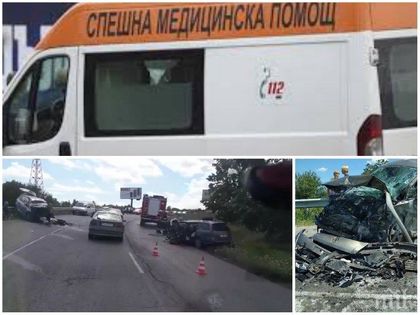 ИЗВЪНРЕДНО! Първа жертва на адското меле по пътя Варна – Бургас, бременна жена и дете се борят за живота си