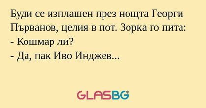 Буди се изплашен през нощта Георги...