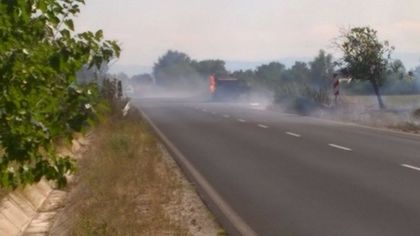 Три експлозии след ада между Карлово и Пловдив, шофьорът на камиона на косъм от смъртта (СНИМКА)