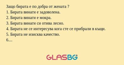 Защо бирата е по добра от жената...