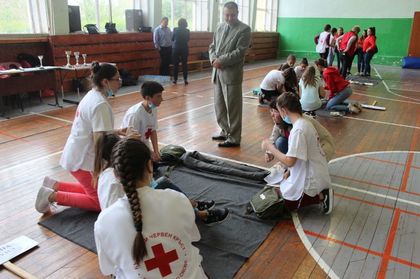 Проведе се ХХХ-то Областно състезание на Ученически екипи по първа помощ