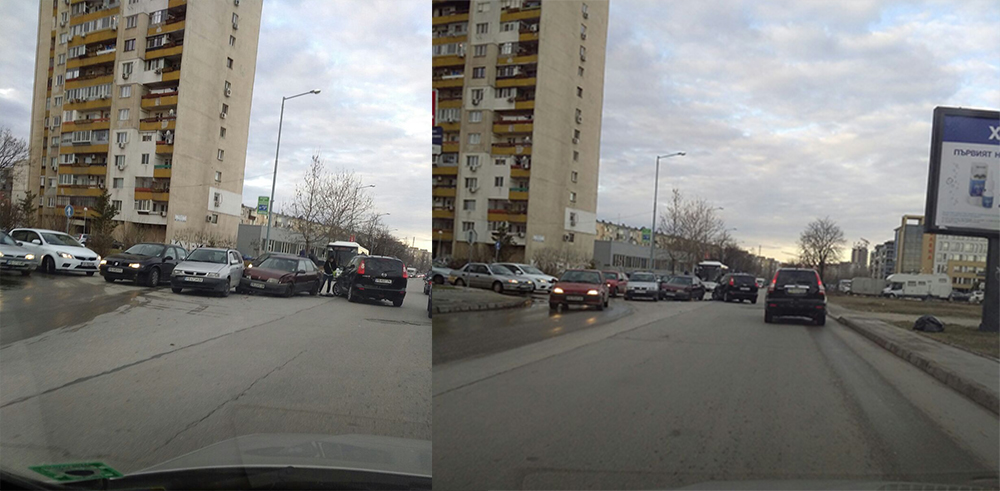 Трима се нанизаха на Пещерско шосе в Пловдив