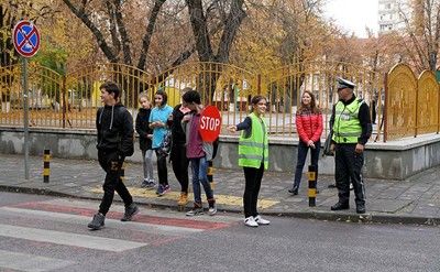 В Пловдив учат децата на безопасно пресичане