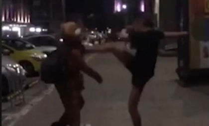 Грозна изцепка на български футболист в центъра на София (ВИДЕО 18+)