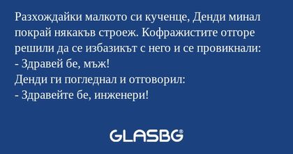 Разхождайки малкото си кученце...
