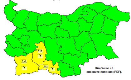 Без жеги днес, но с дъжд, гръмотевици, а може и градушки
