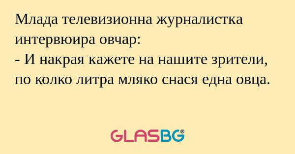 Млада телевизионна журналистка...