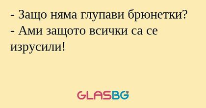 Защо няма глупави брюнетки...