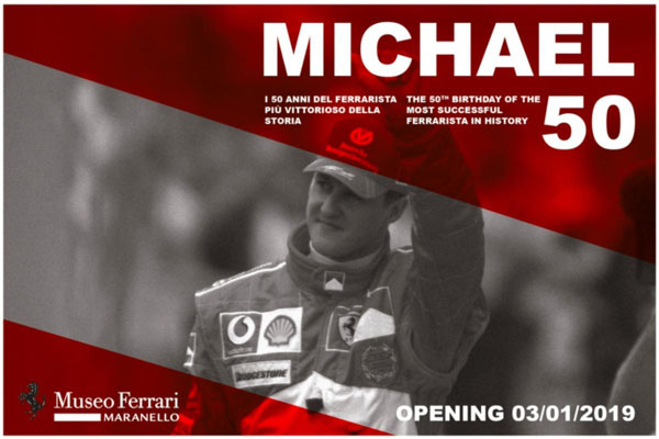Музеят на Ferrari прави изложба за 50-ата годишнина на Шумахер 7-кратният световен шампион има рожден на 3 януари