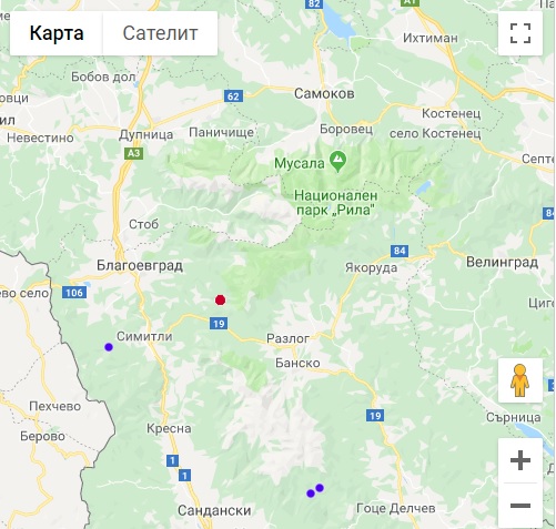 НИГГГ: Земетресение с магнитуд 2,8 е регистрирано в района на Благоевград