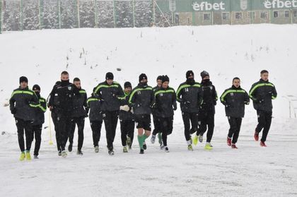 Берое направи първа тренировка в големия студ