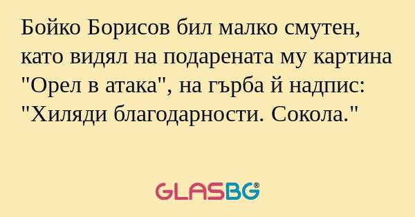 Бойко Борисов бил малко смутен...