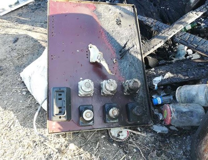 Постройка със самоделно електрическо табло изгоря във Войводиново