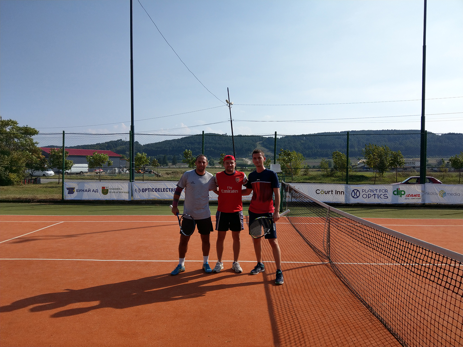 Първият официален мач на тенис турнира противопостави състезатели от Панагюрище и Пловдив
