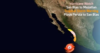 Ураганът Уила достигна четвърта категория, придвижва се към Мексико (Видео)