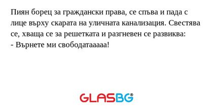 Пиян борец за граждански права...