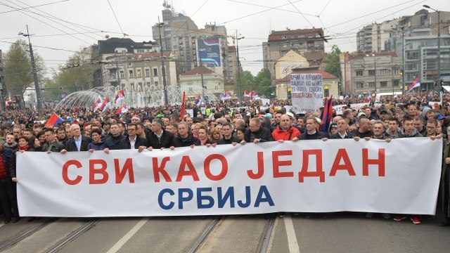„Локално“ (Македония): В Белград се проведе пореден антиправителствен протест