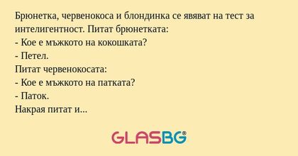 Брюнетка, червенокоса и блондинка...