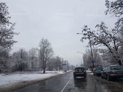 Велико Търново: Около 5 см е снежната покривка в центъра на града, главните улици и булеварди са проходими