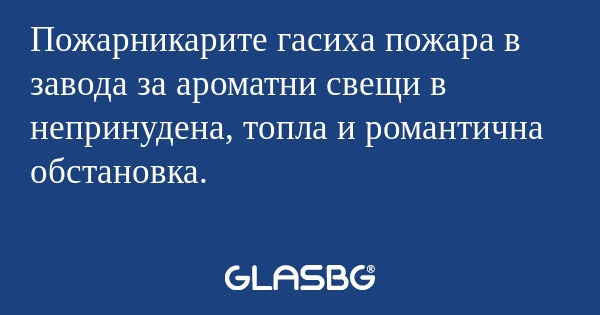 Пожарникарите гасиха пожара в завода...