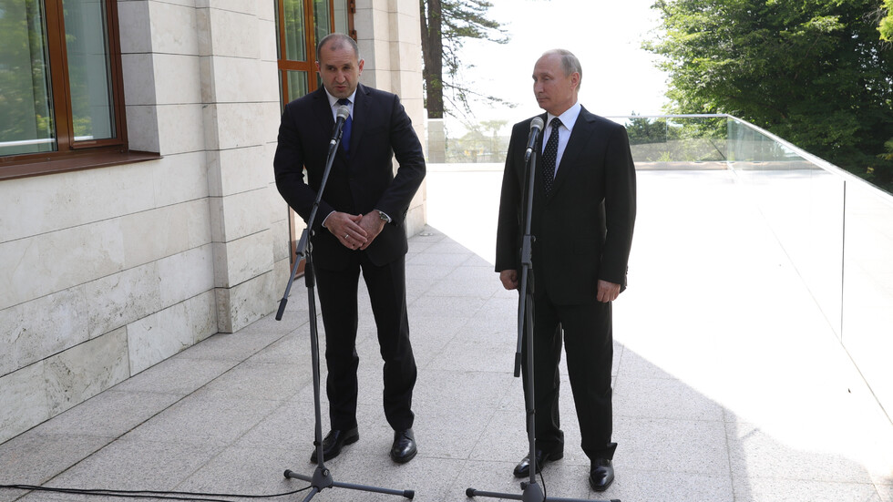 Президентът Румен Радев на среща с руския си колега Владимир Путин
