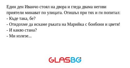 Един ден Иванчо стоял на двора...