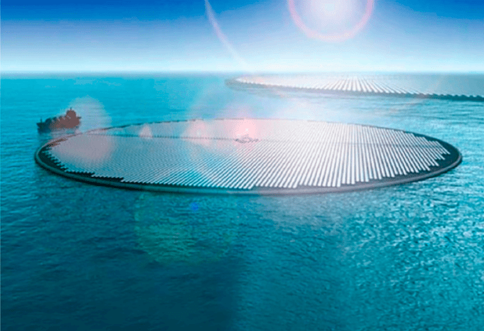 Идеалната схема: слънчев остров произвежда етанол от CO2 в океанската вода