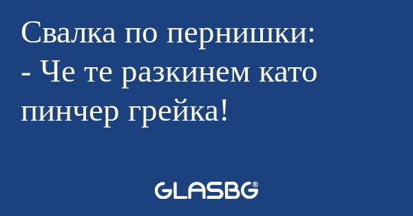 Свалка по пернишки: - Че те разкинем...