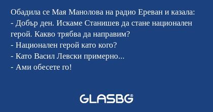Обадила се Мая Манолова на радио...