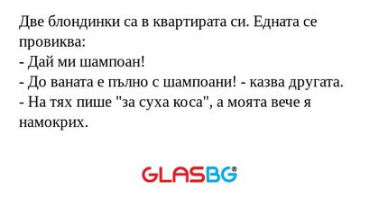 Две блондинки са в квартирата си...
