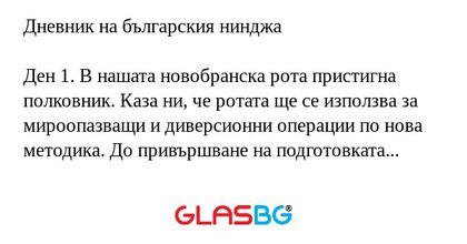 Дневник на българския нинджа Ден...