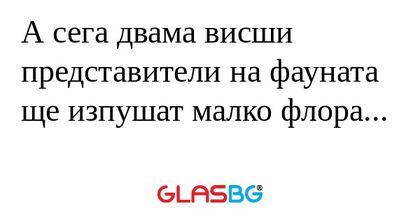А сега двама висши представители...