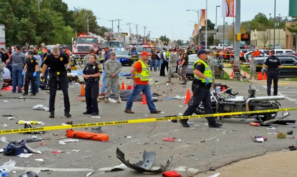 Пияна шофьорка уби 4 и рани 44 души в
Оклахома